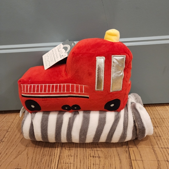 Other - Fire truck buddy toy with cozy cuddle throw blanket
